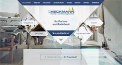 Desktop Screenshot of heckmann-sanitaer-heizungstechnik.de